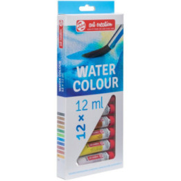 Set de 12 tubes de peinture aquarelle 12ml - Royal Talens