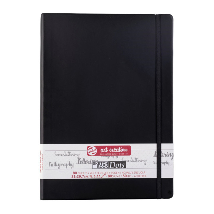 Carnet croquis A4 (21x29,7cm) - 80 feuilles - noir - Royal Talens