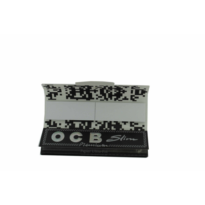 Carnet de feuilles à rouler + filtres - Slim - Premium noir - Ocb