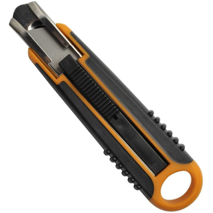 Cutter de sécurité Fiskars 18mm noir et orange