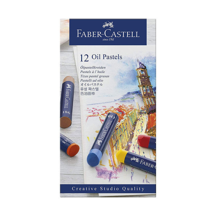 Pastels à l'huile - Creboite de 12 - Faber-Castell