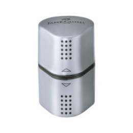 Taille-crayon Grip 2001 Trio argent - Faber-Castell