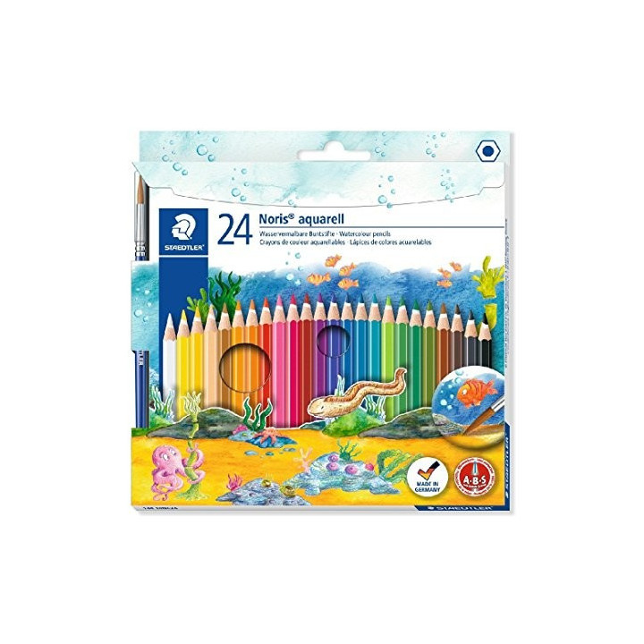 24 crayons de couleur - Aquarellable -  Staedtler - Noris Aquarell