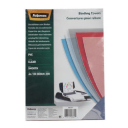 Couvertures pour reliure - A4 - Plastique transparent - Fellowes
