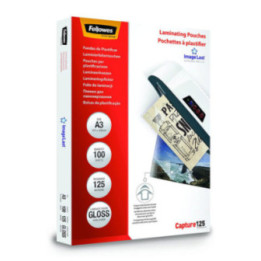 Pochettes à plastifier - A3 - 125 microns - Pack de 100 - Fellowes