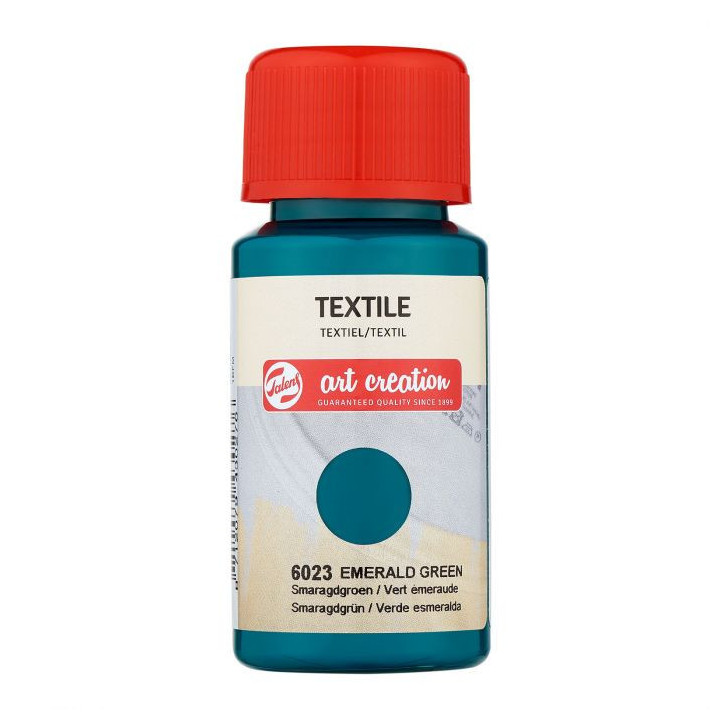 Peinture pour textile - vert émeraude - Talens Art Creation - 50ml