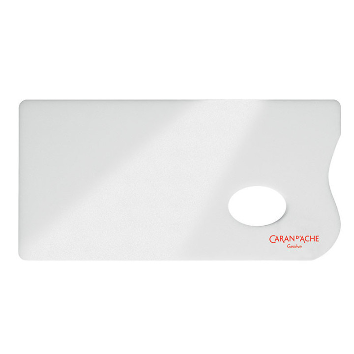 Palette Aquarelle plexiglas blanc - 26 x 13 cm - Caran d'Ache