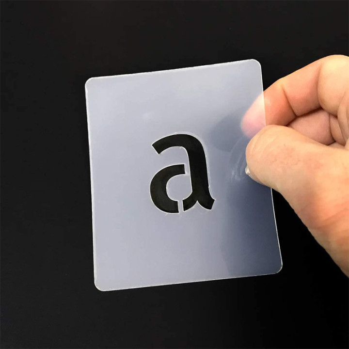 Set de pochoirs 5 cm - Alphabet n°3 - Qbix