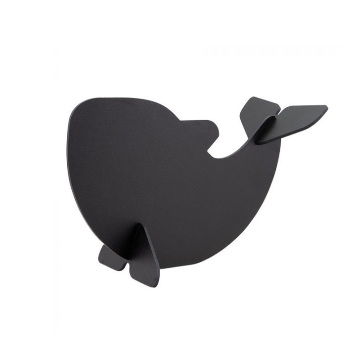 Ardoise noire 3D Baleine Securit