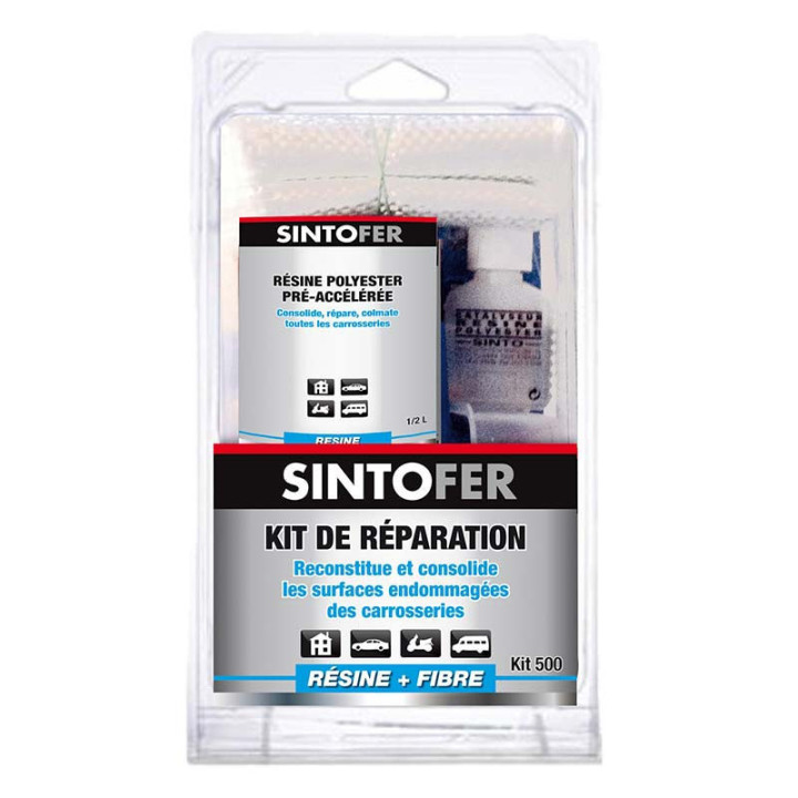 Kit de réparation pour carrosserie résine et fibre SINTO