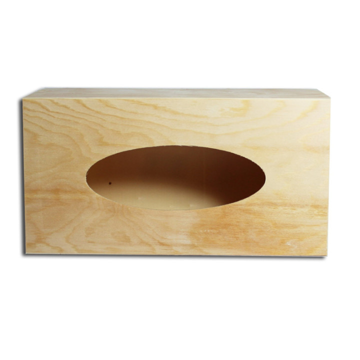 Boite à mouchoirs - Bois - A décorer - 28 x 14 x 7 cm
