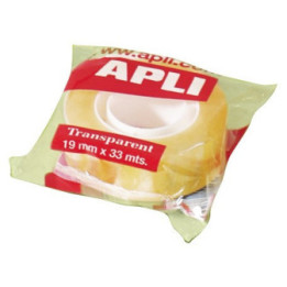 Ruban adhésif transparent silencieux à usage universel - 19mmx33m – Adhésif à base d’eau 100% écologique