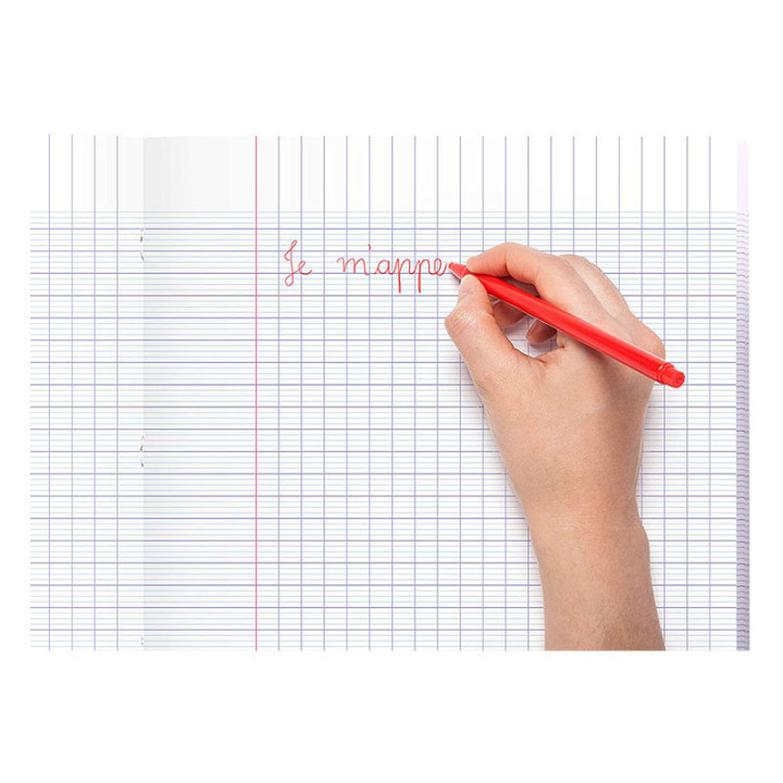Cahier - 24x32(cm) - Grands carreaux - 48 pages - couverture en carton - sans spirale - Clairefontaine
