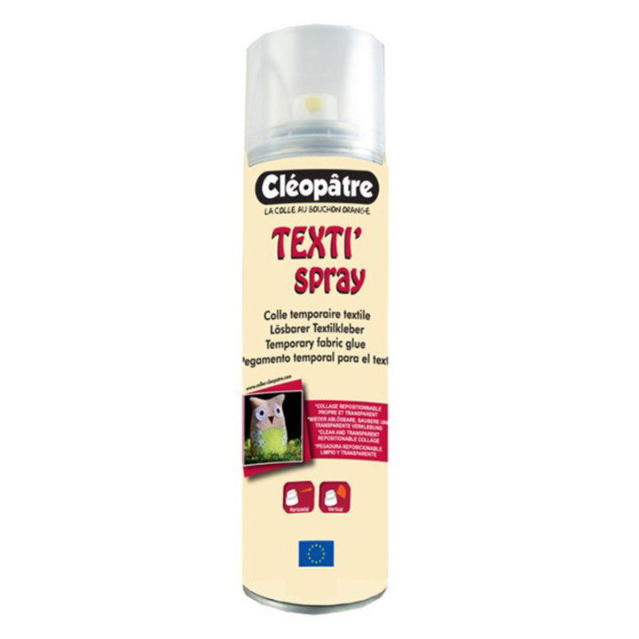 Colle textile en spray - Texti'spray - 250 ml - Cléopâtre