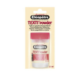 Colle en poudre thermocollante Texti'powder - 25 ml - Cléopâtre