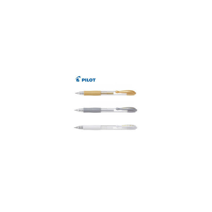 Stylo roller G-2 encre gel - Argent - Pilot