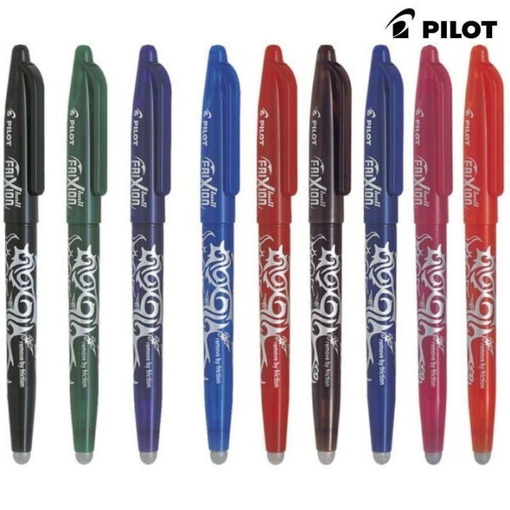 Stylo FriXion Ball pointe moyenne 0.7mm bleu Pilot