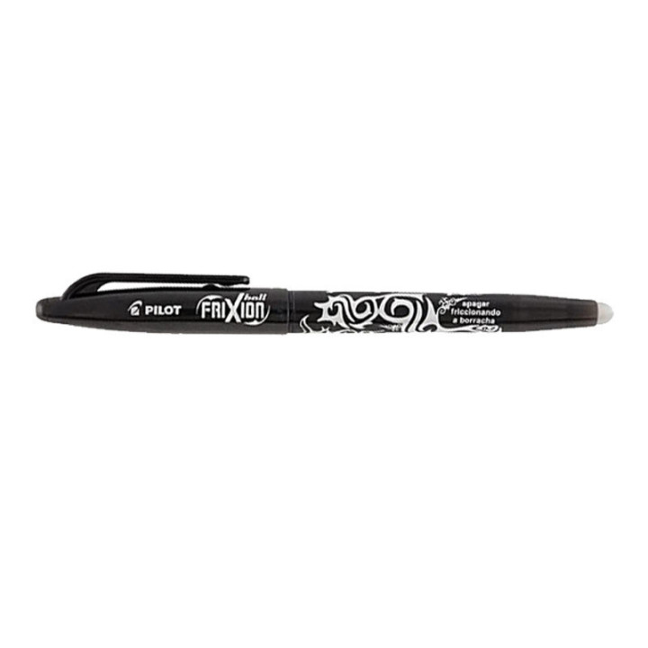 Stylo FriXion Ball pointe moyenne 0.7mm noir Pilot