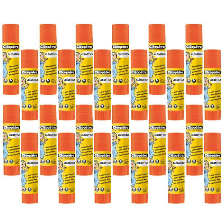 Lot de 24 bâtons de colle Cléostick - 8G - Cléopâtre