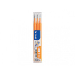 Lot de 3 recharges FriXion pointe moyenne 0,7mm orange Pilot