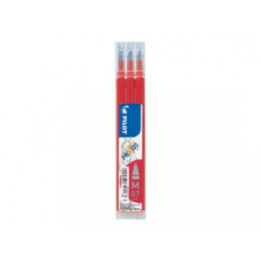 Lot de 3 recharges FriXion pointe moyenne 0,7mm rouge Pilot