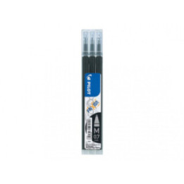 Lot de 3 recharges FriXion pointe moyenne 0,7mm noir Pilot