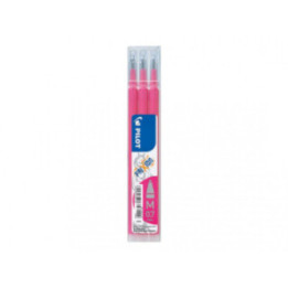 Lot de 3 recharges FriXion pointe moyenne 0,7mm rose Pilot