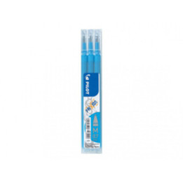 Lot de 3 recharges FriXion pointe moyenne 0,7mm turquoise Pilot