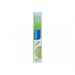 Lot de 3 recharges FriXion pointe moyenne 0,7mm citron vert Pilot