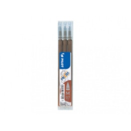 Lot de 3 recharges FriXion pointe moyenne 0,7mm chocolat Pilot
