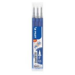 Lot de 3 recharges FriXion Point bleu 0,5mm - Pilot