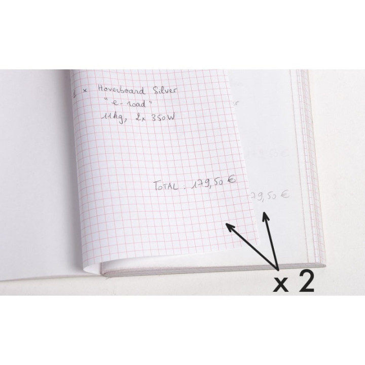Facturier - Dupli - Autocopiants - A5 - 50 feuilles - Exacompta - 3278E