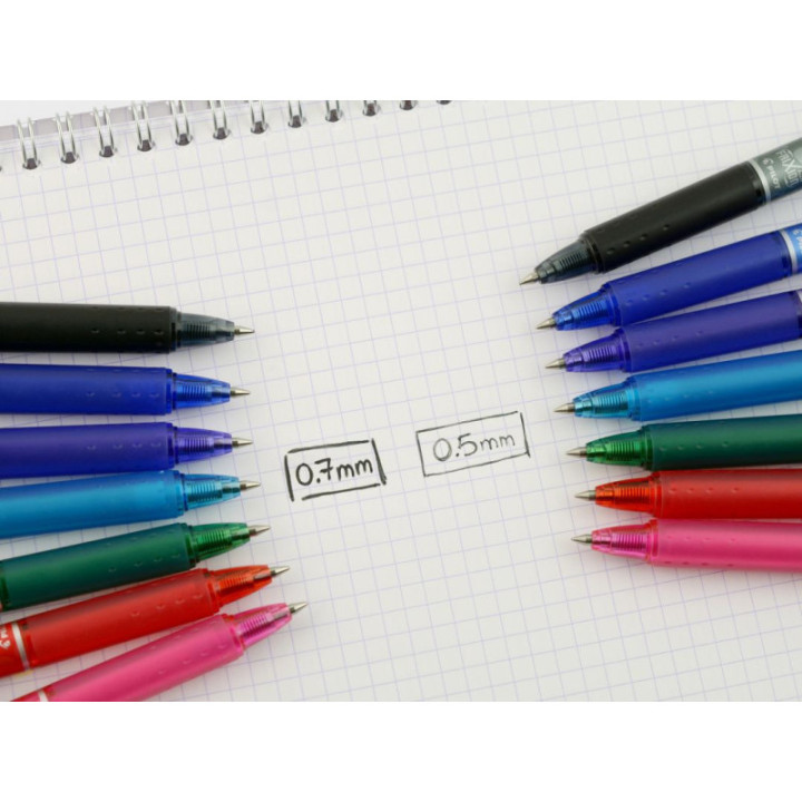 Stylo FriXion Ball Clicker 0.7 pointe moyenne noir Pilot