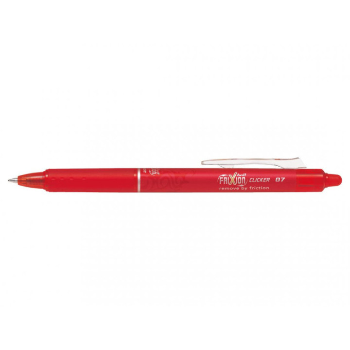 Stylo FriXion Ball Clicker 0.7 pointe moyenne rouge Pilot