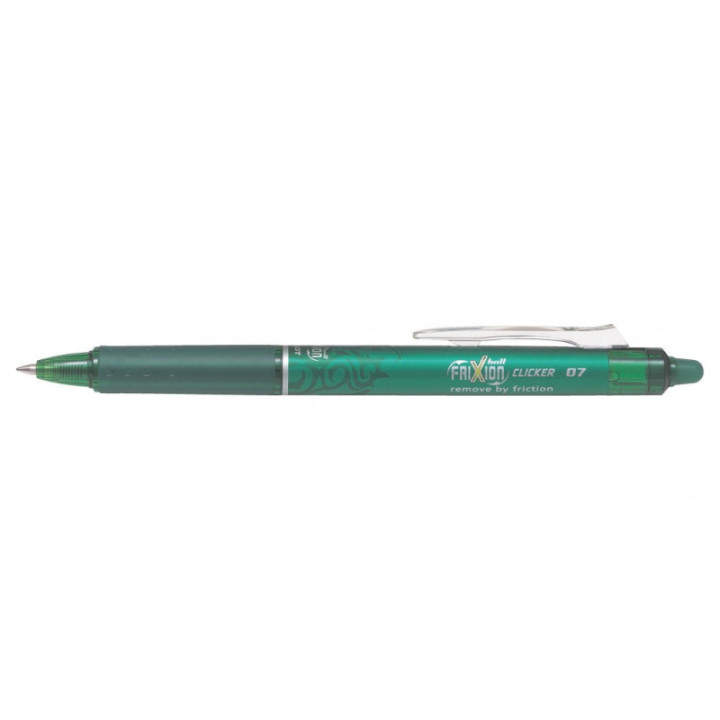Stylo FriXion Ball Clicker 0.7 pointe moyenne vert Pilot