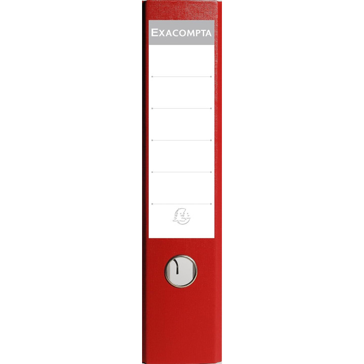 Classeur à levier - Rouge - Dos large - 75mm - 2 anneaux - Exacompta