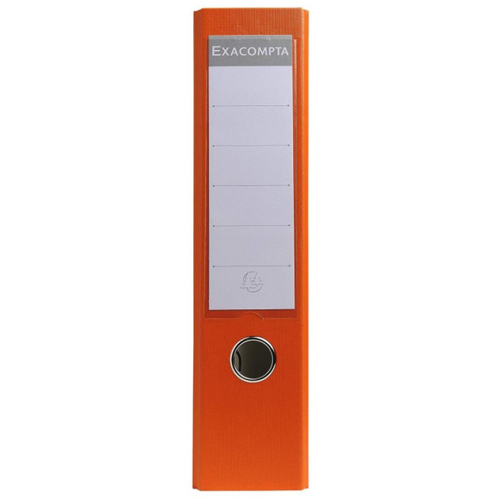 Classeur à levier - Orange - Dos large - 75mm - 2 anneaux - Exacompta