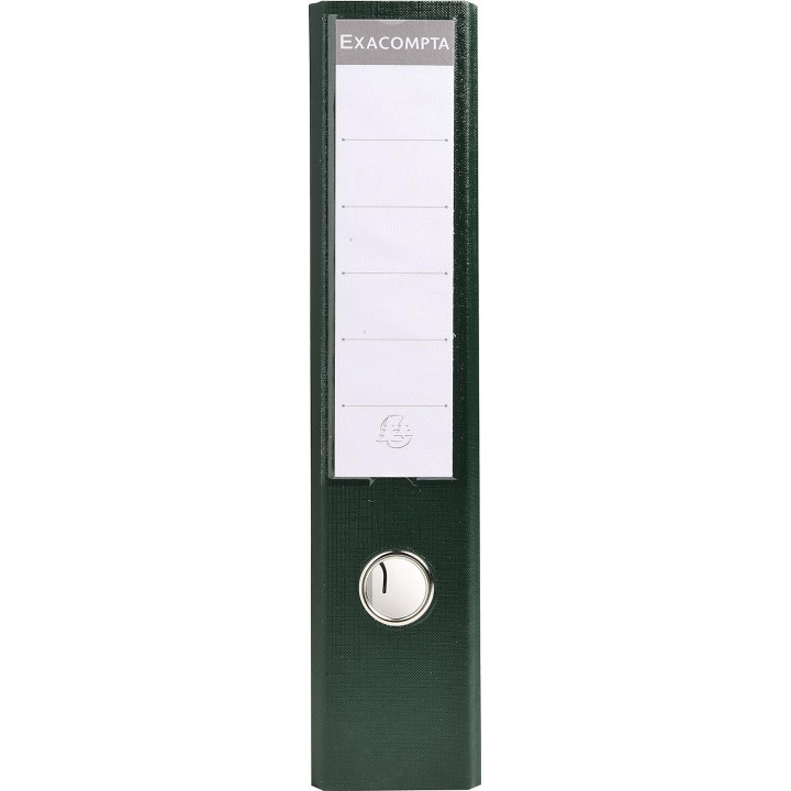 Classeur à levier - Vert foncé - Dos large - 75mm - 2 anneaux - Exacompta