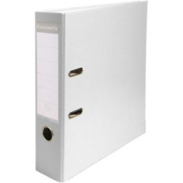 Classeur à levier - Blanc - Dos large - 75mm - 2 anneaux - Exacompta