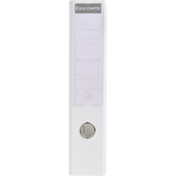 Classeur à levier - Blanc - Dos large - 75mm - 2 anneaux - Exacompta