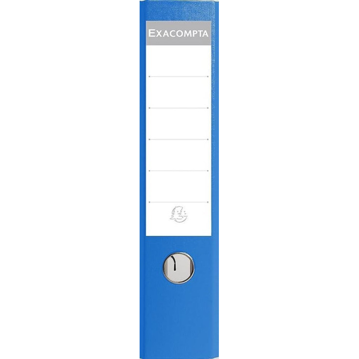 Classeur à levier - Bleu foncé - Dos large - 75mm - 2 anneaux - Exacompta