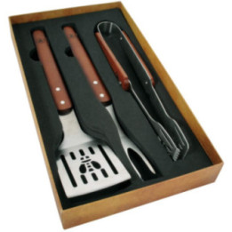 Coffret 3 ustensiles pour barbecue Laguiole