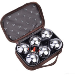 Jeu de 6 boules de pétanque en métal Laguiole