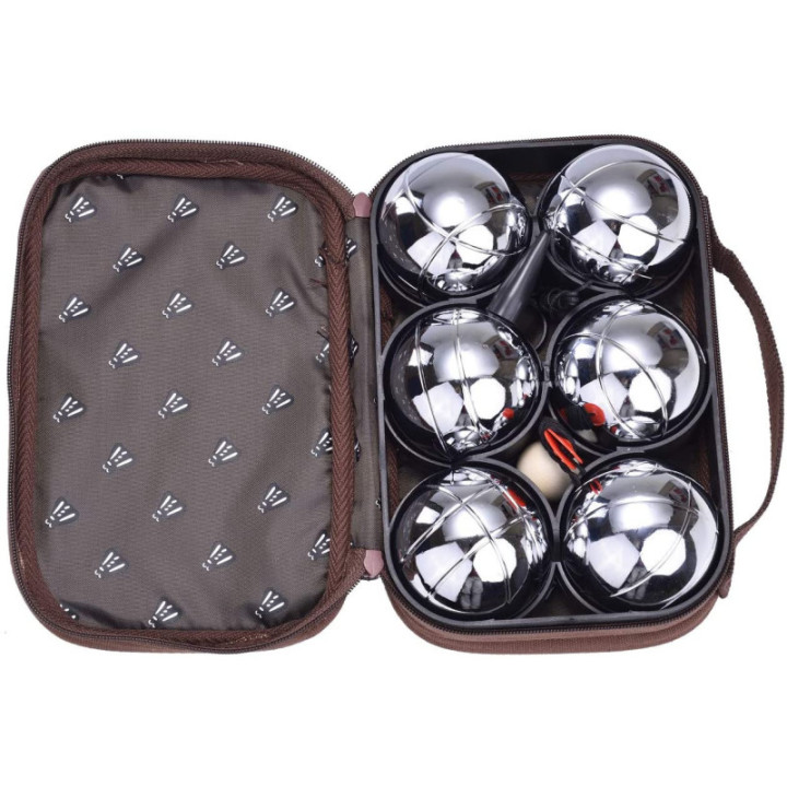 Jeu de 6 boules de pétanque en métal Laguiole