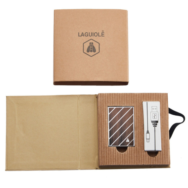 Briquet tempête - Rechargeable en USB - Laguiole