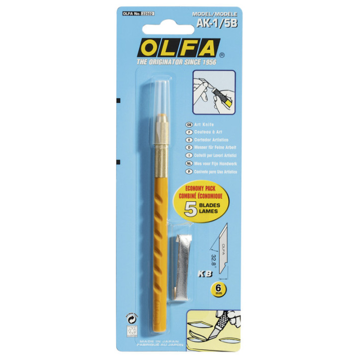 Cutter de précision OLFA AK-1/5B et lames de recharge