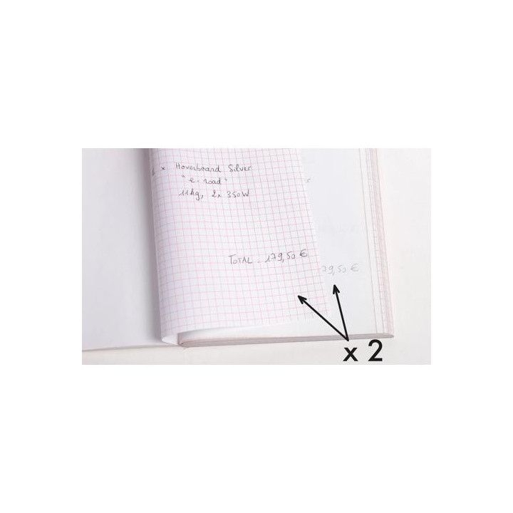 Facturier - Dupli - Autocopiants - 10,5x13,5cm - 50 feuilles - Exacompta - 13274E