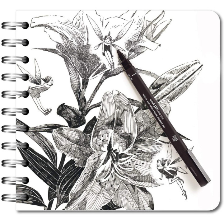 Feutre de dessin uni pin - 0.05 mm - Noir - Uni-ball