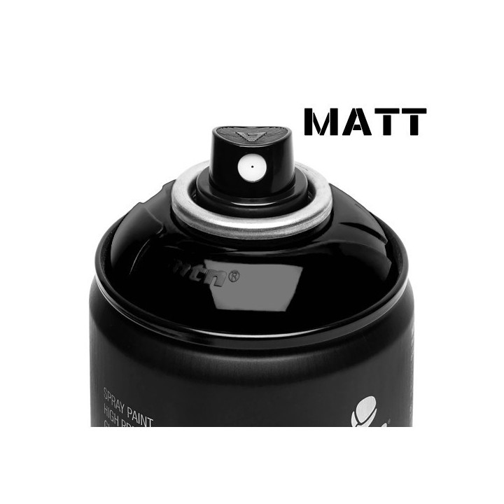 Lot de 6 bombes de peinture Hardcore MTN - Noir mat