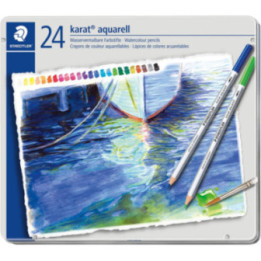 24 crayons de couleur - Aquarellable - Beaux-arts - Karat Aquarel - Staedtler